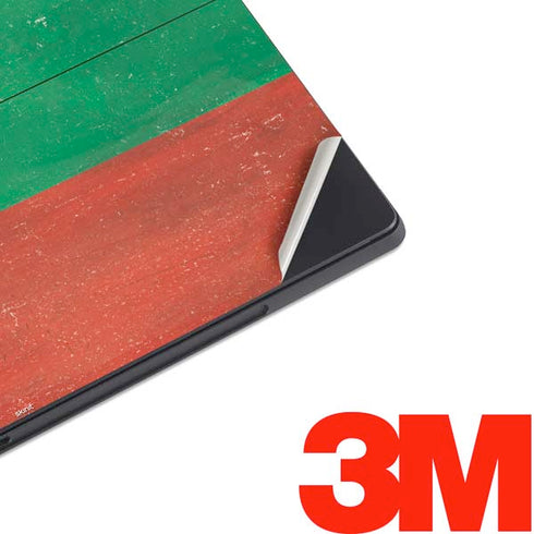 Bulgarian Flag Distressed Surface Pro 7 Skin